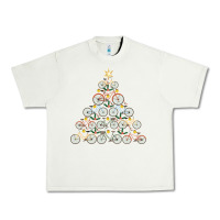 Pistachio bicycle christmas tree funny biker bicyclist xmas for family long slee Urban Heavy Tee - lanVoArt