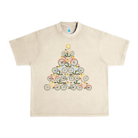 Sandshell bicycle christmas tree funny biker bicyclist xmas for family long slee Urban Heavy Tee - lanVoArt