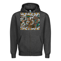 Charcoal Heather Easter Zipper Hoodie - CowhideDigitalArt