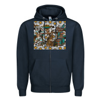 Navy Easter Zipper Hoodie - CowhideDigitalArt