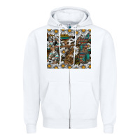 White Easter Zipper Hoodie - CowhideDigitalArt