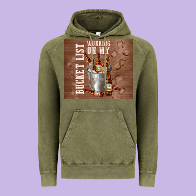 Working On My Bucket List Vintage Hoodie Designed By Tumblerdesignbyshophia