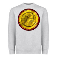 Heather Grey american football round earrings Heavyweight Sweatshirt - BundleAndBundleShop