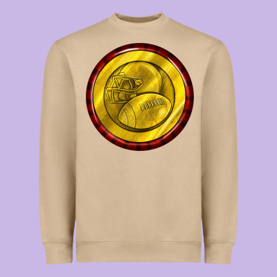 American Football Round Earrings Heavyweight Sweatshirt Designed By Bundleandbundleshop