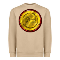 Mushroom american football round earrings Heavyweight Sweatshirt - BundleAndBundleShop