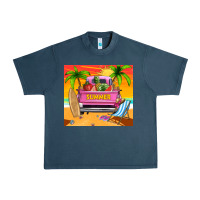 Midnight Navy summer truck Urban Heavy Tee - TumblerDesignByShophia