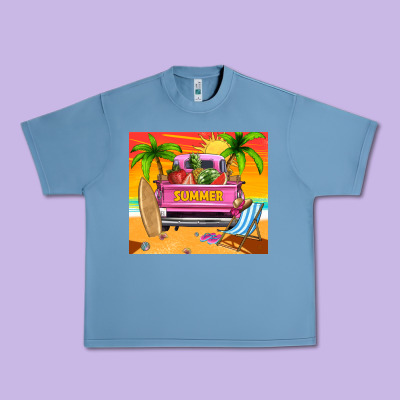 Summer Truck Urban Heavy Tee Designed By Tumblerdesignbyshophia