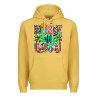 Antique Gold nurse off duty summer break Premium Hoodie - RanaPortraitStore