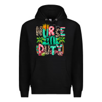Black nurse off duty summer break Premium Hoodie - RanaPortraitStore