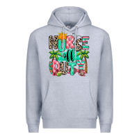 Heather Grey nurse off duty summer break Premium Hoodie - RanaPortraitStore