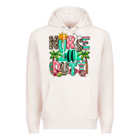 Pale Pink nurse off duty summer break Premium Hoodie - RanaPortraitStore