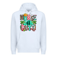 White nurse off duty summer break Premium Hoodie - RanaPortraitStore