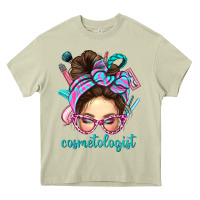 Mossy Messy Bun Cosmetologist Bbs Heavy Core Tee - BundleAndBundleShop