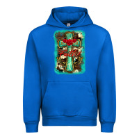 Cobalt cross faith background Urban Hoodie - BarkalooDesign