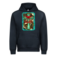 Navy cross faith background Urban Hoodie - BarkalooDesign