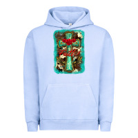 Pigment Grape Ice cross faith background Urban Hoodie - BarkalooDesign
