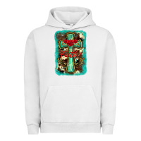 Pigment Lunar Rock cross faith background Urban Hoodie - BarkalooDesign