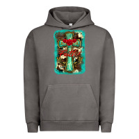Pigment Tornado cross faith background Urban Hoodie - BarkalooDesign