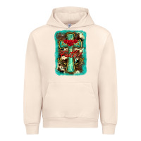 Sandshell cross faith background Urban Hoodie - BarkalooDesign
