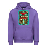 Tulip cross faith background Urban Hoodie - BarkalooDesign