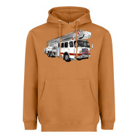 Meerkat White Fire Truck Heavyweight Hoodie - Artiststas