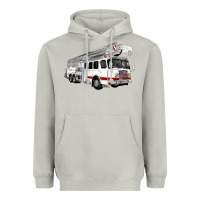 Moon Dust White Fire Truck Heavyweight Hoodie - Artiststas