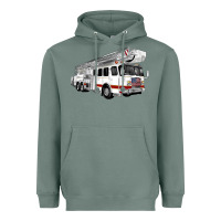 Sage White Fire Truck Heavyweight Hoodie - Artiststas