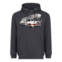 Smoke White Fire Truck Heavyweight Hoodie - Artiststas
