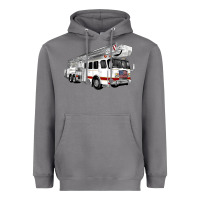 Storm White Fire Truck Heavyweight Hoodie - Artiststas
