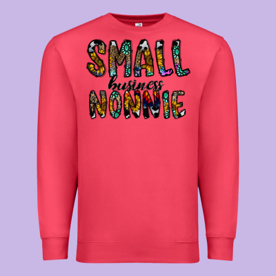 Small Business Nannie Premium Sweatshirt Designed By Cowhidedigitalart