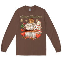 Chestnut merry christmas cupcake Long Sleeve Tee - CowGirlArtShop