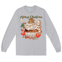Moon Dust merry christmas cupcake Long Sleeve Tee - CowGirlArtShop