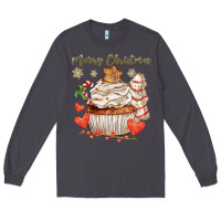 Smoke merry christmas cupcake Long Sleeve Tee - CowGirlArtShop