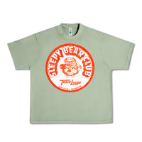 Oil Green sleepy bear club   70s thrift store aesthetic Urban Heavy Tee - lanVoArt