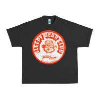 Pigment Black sleepy bear club   70s thrift store aesthetic Urban Heavy Tee - lanVoArt