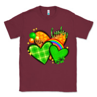 Burgundy st patricks day hearts png Classic Tee - NancyCooperArtShop