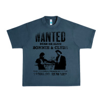 Midnight Navy wanted bonnie and clyde, distressed Urban Heavy Tee - lanVoArt
