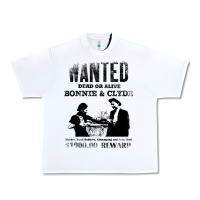 White wanted bonnie and clyde, distressed Urban Heavy Tee - lanVoArt