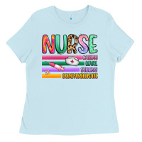 Baby Blue nurse Ladies Tee - Artiststas
