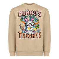 Mushroom Bunny's Favorite Teacher Easter Day Heavyweight Sweatshirt - FaDigitalArtStudio