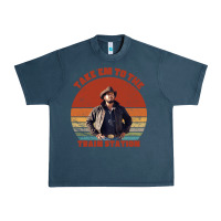 Midnight Navy rip wheeler quote poster art Urban Heavy Tee - lanVoArt