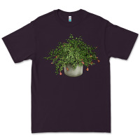 Plum Dwarf Pomegranate Tree Illustrations Premium Tee - LillyAllenDesigns