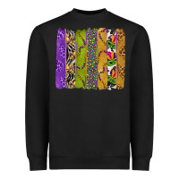 Black Mardi Gras Brushstrokes Heavyweight Sweatshirt - BundleAndBundleShop