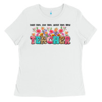 White teach them love them watch them grow teacher Ladies Tee - Artiststas