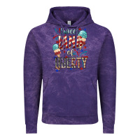 Cloud Purple Sweet land of liberty 4th of july Vintage Hoodie - HowdyJamesFarm