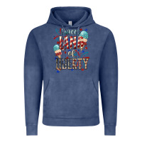 Vintage Denim Sweet land of liberty 4th of july Vintage Hoodie - HowdyJamesFarm
