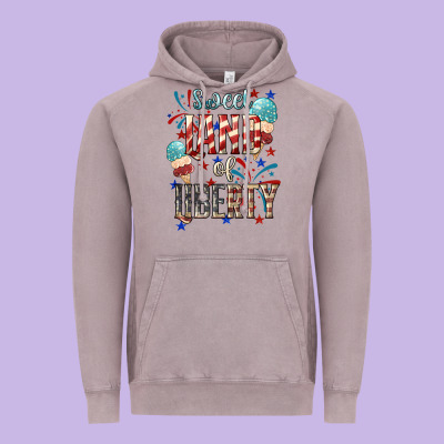 Sweet Land Of Liberty 4th Of July Vintage Hoodie Designed By Howdyjamesfarm