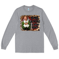 Heather Grey omg santa i know him elf Long Sleeve Tee - CowGirlArtShop