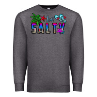 Charcoal Heather be salty Premium Sweatshirt - CowhideDigitalArt