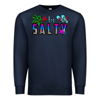 Navy be salty Premium Sweatshirt - CowhideDigitalArt